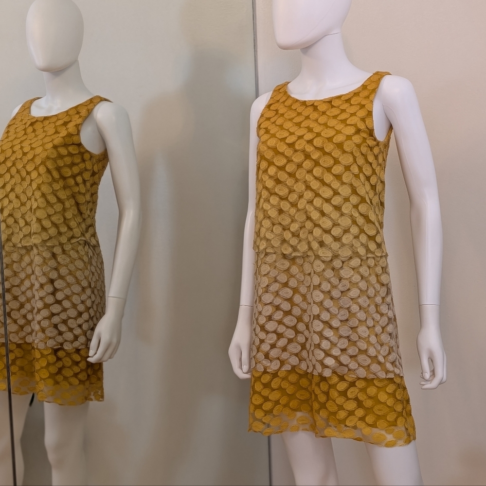 MOVING SALE Mod A-line Shift Dress, Sleeveless Boxy Mini Dress Size XS